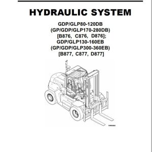 Yale Forklift D876 GDP80DB to GDP120DB Europe Service Manual 02.2023