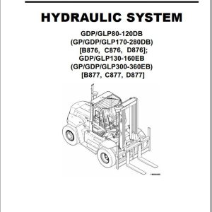 Yale Forklift D877 GDP130EB GDP140EB GDP160EB Europe Service Manual 02.2023