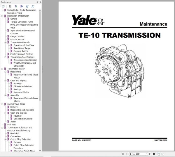 Yale Forklift D877 GDP130EB GDP140EB GDP160EB Europe Service Manual 02.2023 1