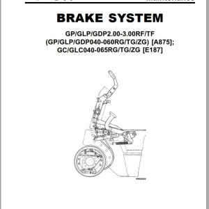 Yale Forklift E187 GC GLC040 050RG Service Manual