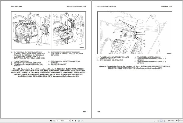 Yale Forklift E818 GC GLC080 100 120VX to GC GLC120V Service Manual 2