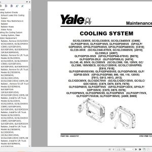 Yale Forklift E818 GLC40 45 55VX GLC55SVX Service Manual 1