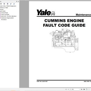 Yale Forklift E876 GDP80DC to GDP120DC Europe Service Manual 1