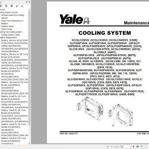 Yale Forklift E879 GC GLC GDC135VX 155VX Service Manual