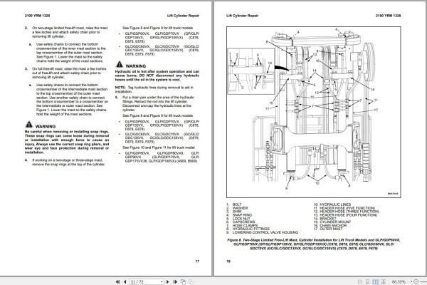 Yale Forklift E879 GC GLC GDC135VX 155VX Service Manual 2