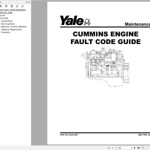 Yale Forklift F876 GDP80DC to GDP120DC Europe Service Manual 02.2023