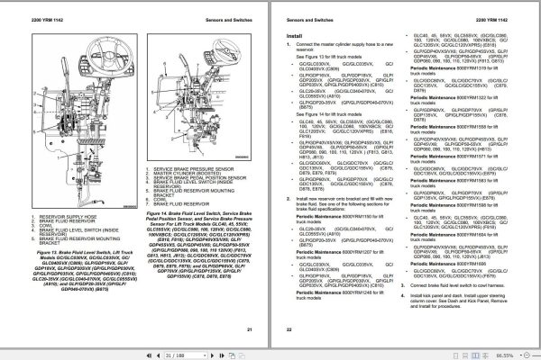 Yale Forklift F879 GLC GDC60 70VX Service Manual 2