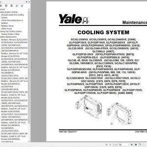 Yale Forklift G813 GLPGDP40VX5 to 55VX Europe Service Manual 02.2023