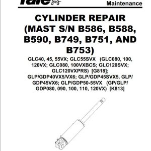 Yale Forklift G818 GLC40VX GLC45VX GLC55VX GLC55SVX Service Manual 1