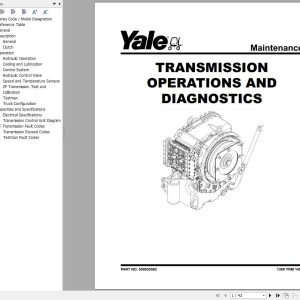 Yale Forklift G877 GDP130EC GDP140EC GDP160EC Europe Service Manual 02.2023