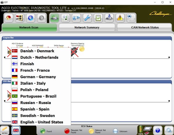 AGCO EDT V1.126.24065.1048 05.2024 Diagnostic Software 11