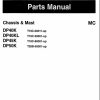 CAT Forklift DP40K to DP50K Parts Manual 98737 05010