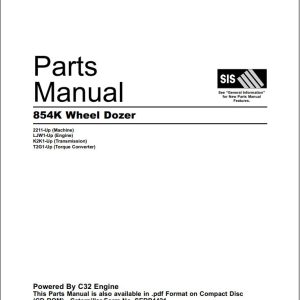 CAT Wheel Dozer 854K Parts Manual SEBP4421