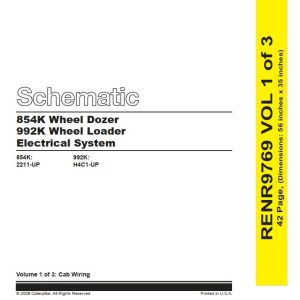 CAT Wheel Loader 854K 992K Electrical Diagrams