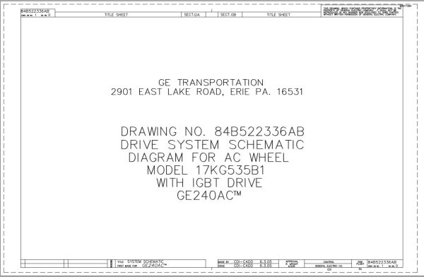 Caterpillar AC Wheel 17KG535B1 Drive System Schematic Diagram BI617394