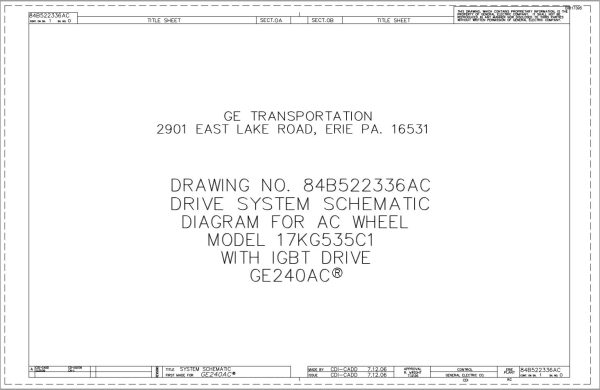 Caterpillar AC Wheel 17KG535C1 Drive System Schematic Diagram BI617395