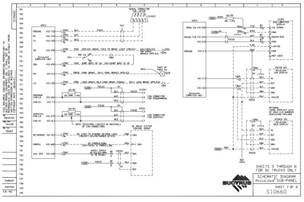 Caterpillar Accuload Load Weigh System MT Series Tier 1 AC Electrical Schematic BI615274 1