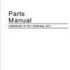 Caterpillar Armored Face Conveyor CRINUM SET 1 AFC Parts Manual BI014261