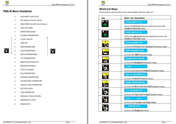Caterpillar Austar PMC R Software Version 1 13 01 Parameter Manual BI618995 1
