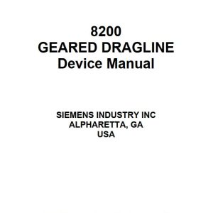 Caterpillar Dragline 8200 Device Manual BI646183