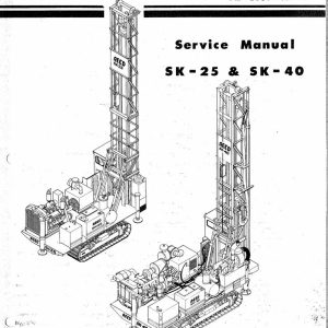 Caterpillar Drill SK 25 SK 40 Service Manual BI115663