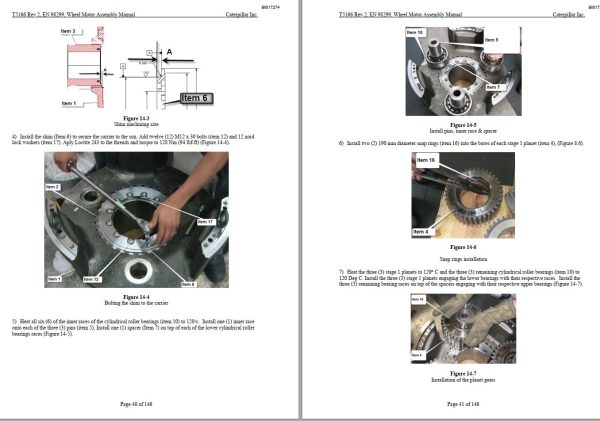 Caterpillar Electric Wheel Drive Unit MT6300 Wheel Motor Assembly Manual BI617274 1