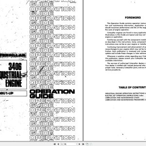 Caterpillar Engine 3406 Operation Guide BI007522