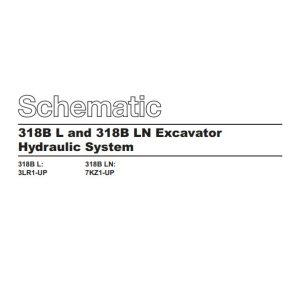 Caterpillar Excavator 318B Electric and Hydraulic Schematic 1