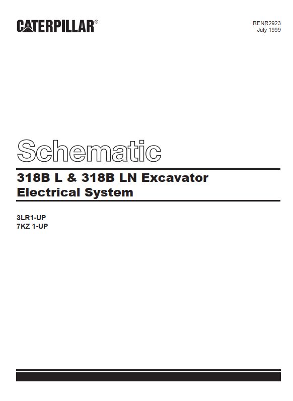 Caterpillar Excavator 318B Electric and Hydraulic Schematic 2
