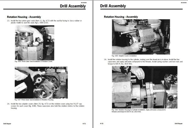 Caterpillar Hydraulic Rock Drill HPR5128 HPR6832 Service Manual 1