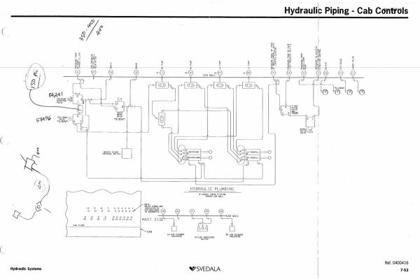 Caterpillar Infinity Blasthole Drill SKF SKS Hydraulic Schematic BI115719