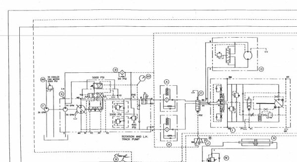 Caterpillar Infinity Blasthole Drill SKF SKS Hydraulic Schematic BI115719 1