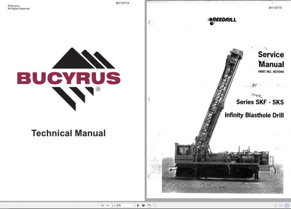 Caterpillar Infinity Blasthole Drill SKF SKS Service Manual BI115719