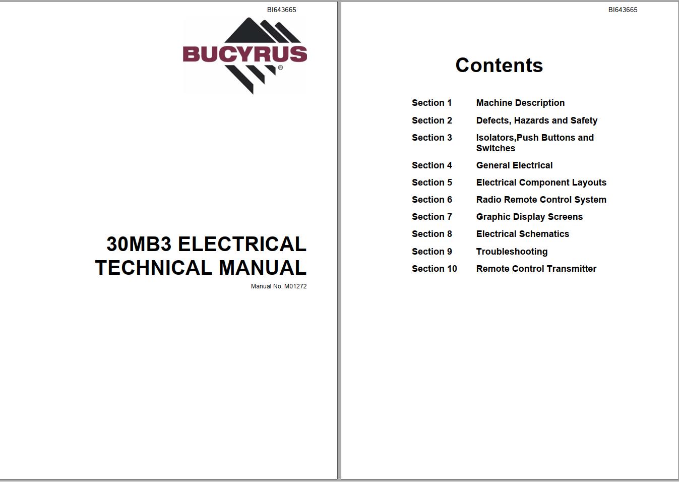 Caterpillar Miner Bolter 30MB3 Electrical Technical Manual BI643665