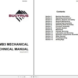 Caterpillar Miner Bolter 30MB3 Maintenance Manual BI643664