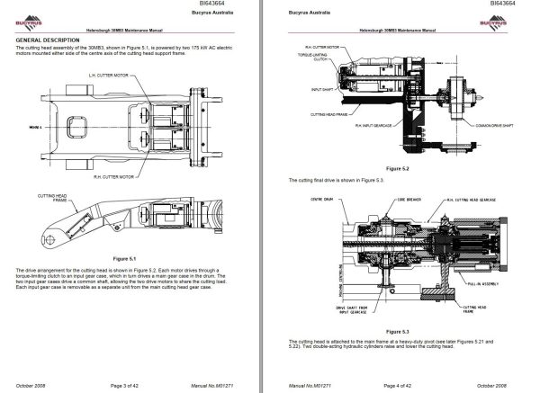 Caterpillar Miner Bolter 30MB3 Maintenance Manual BI643664 1