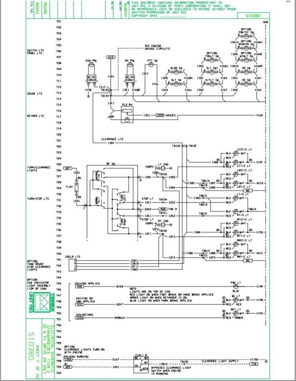 Caterpillar Mining Truck MH357 to MH734 Electrical Schematic BI618192 1