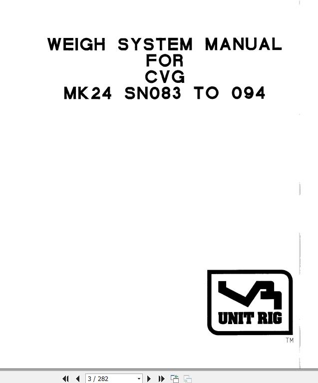 Caterpillar Mining Truck MK24 Weigh System Manual BI007295