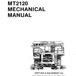 Caterpillar Mining Truck MT2120 Mechanical Manual BI007435