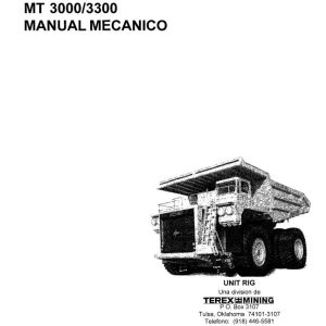 Caterpillar Mining Truck MT3000 MT3300 Mechanical Manual BI007365 ES