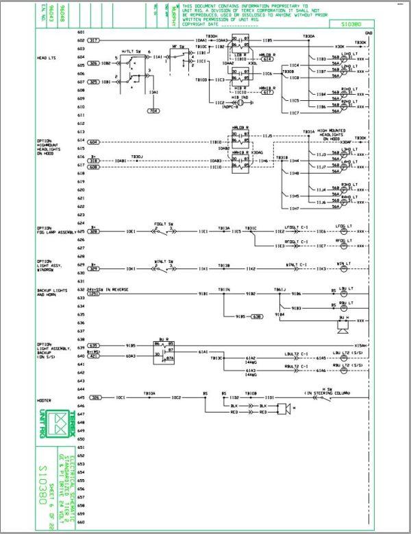 Caterpillar Mining Truck MT4400AC Electrical Schematic BI618190