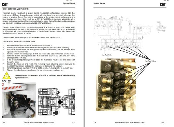 Caterpillar Roof Support Carrier SH660HD Service Manual 1