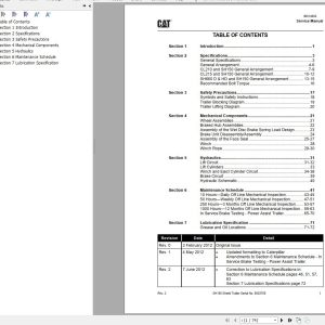 Caterpillar Shield Trailer SH150 Service Manual 1
