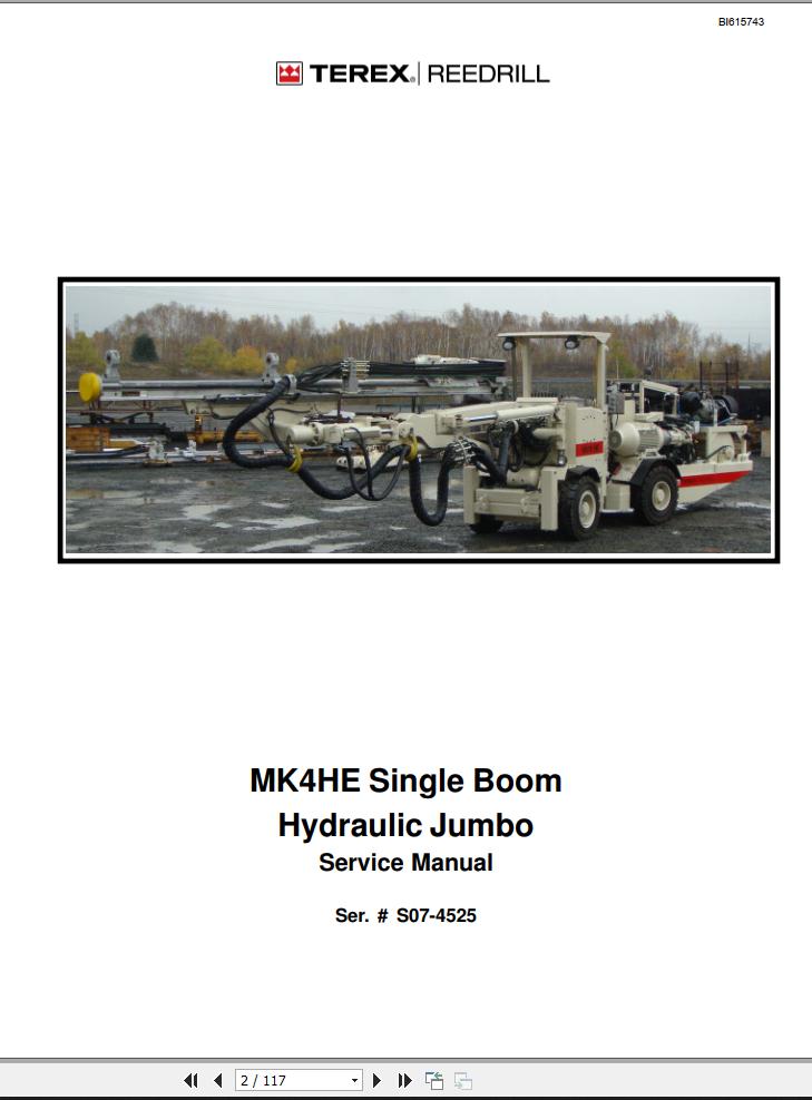 Caterpillar Single Boom Hydraulic Jumbo MK4HE Service Manual BI615743