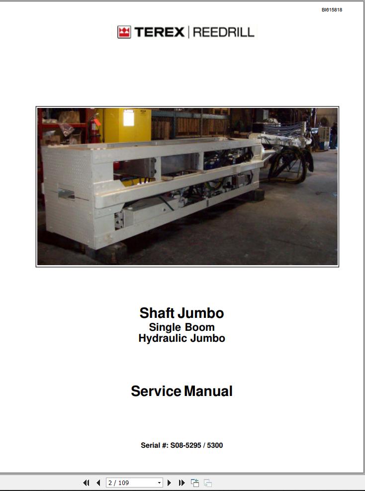 Caterpillar Single Boom Hydraulic Jumbo Service Manual
