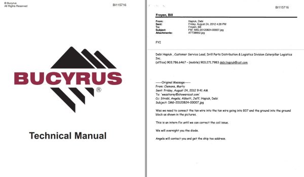 Caterpillar Track Drill R30C Hydraulic Schematic BI115716
