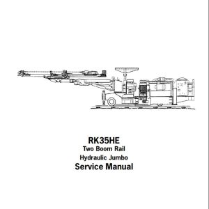 Caterpillar Two Boom Rail Hydraulic Jumbo RK35HE Service Manual BI615830