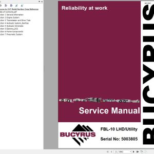 Caterpillar Utility Vehicle FBL 10 Service Manual