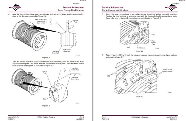 Caterpillar Walking Dragline 1570W Addendum to Manual BI010576 1