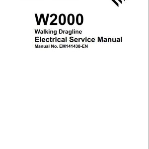 Caterpillar Walking Dragline W2000 141438 Electrical Service Manual BI010552